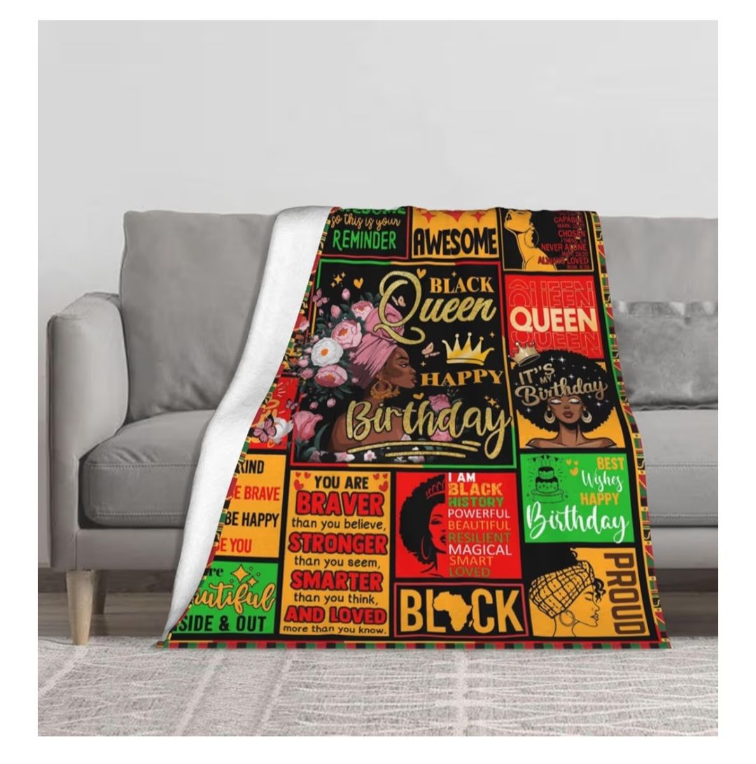 African American Black Pride Blanket