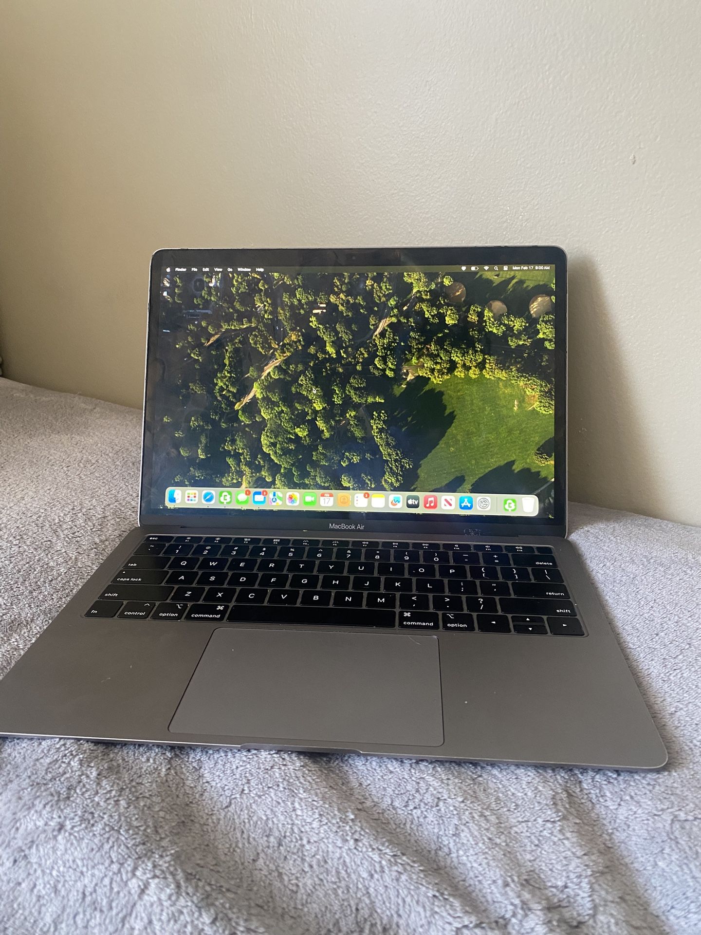 MacBook Air + Canon Image Printer + Laptop Sleeve + Laptop Stand