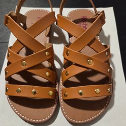 Rachel Shoes Girl's Brazil Studded Sandals New