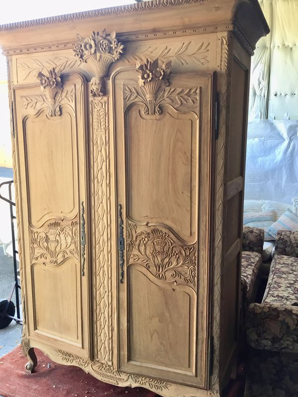 Very Large Raw Wood Armoire - Delivery Available