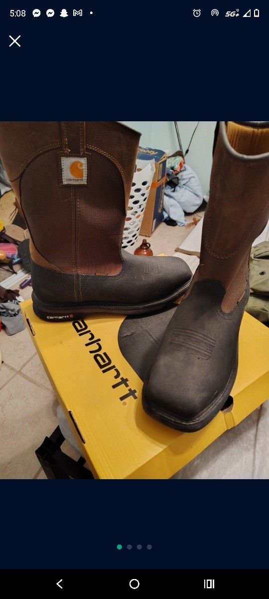 Carhartt Steel Toe Waterproof Work Boots 