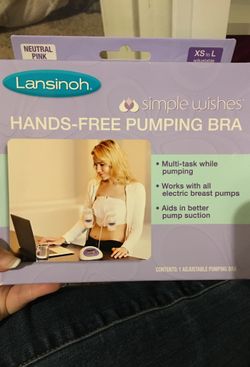 Hands free pumping bra
