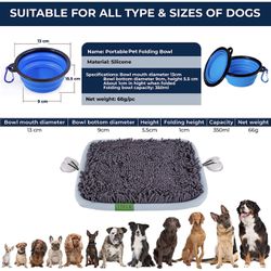 Snuffle Mat for Dogs Dog Food mat Interactive Dog Toys Puzzle mat Gift for  Dog Birthday Puppy Dog Anxiety Relief Play mat Game Stress Relief Dog Puzzl  for Sale in Santa Ana