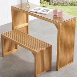 Dining Long Bench and Table Set. New In Box