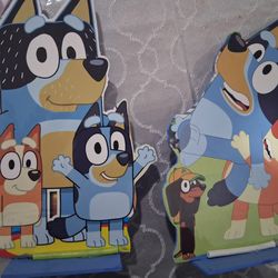Bluey banner, letters & 2pc centerpeices