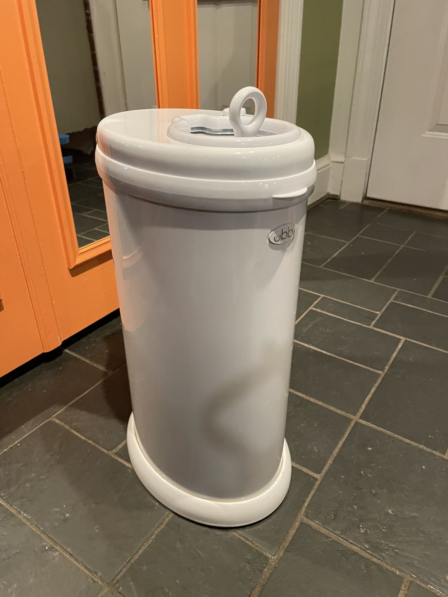 Ubbi Stainless Steel Diaper Pail.