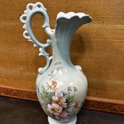 Antique Nolmes Porcelain Water Pitcher Italian or English