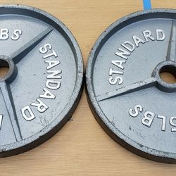Olympic Weights, 1 Pair Of 45lb Plates.
