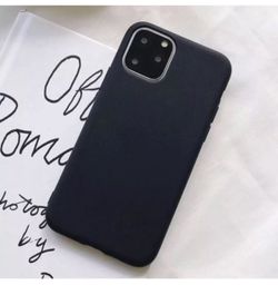 iPhone 11, iPhone 11 pro, iPhone 11 pro max Silicone <<<< CASE >>>>BLACK 🖤 with FREE screen protector Or clear case