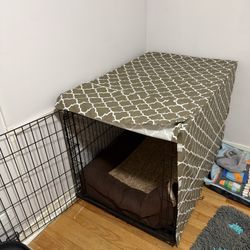 Medium Dog Crate and Cover
