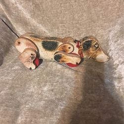 Vintage SNOOPY 181 Wooden Pull Toy, Classic 1961