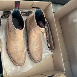 Cowboys Boots And Belt 