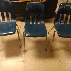 Three Stackable  Children Chairs For Sale 