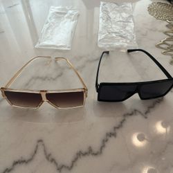 2 Square Oversized Sunglasses 