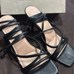 Black  Strappy Heels