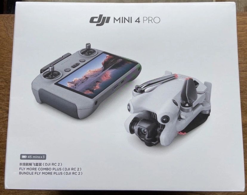 DJI Drone Mini 4 Pro Fly More Combo Plus DJI RC2 3 Batteries