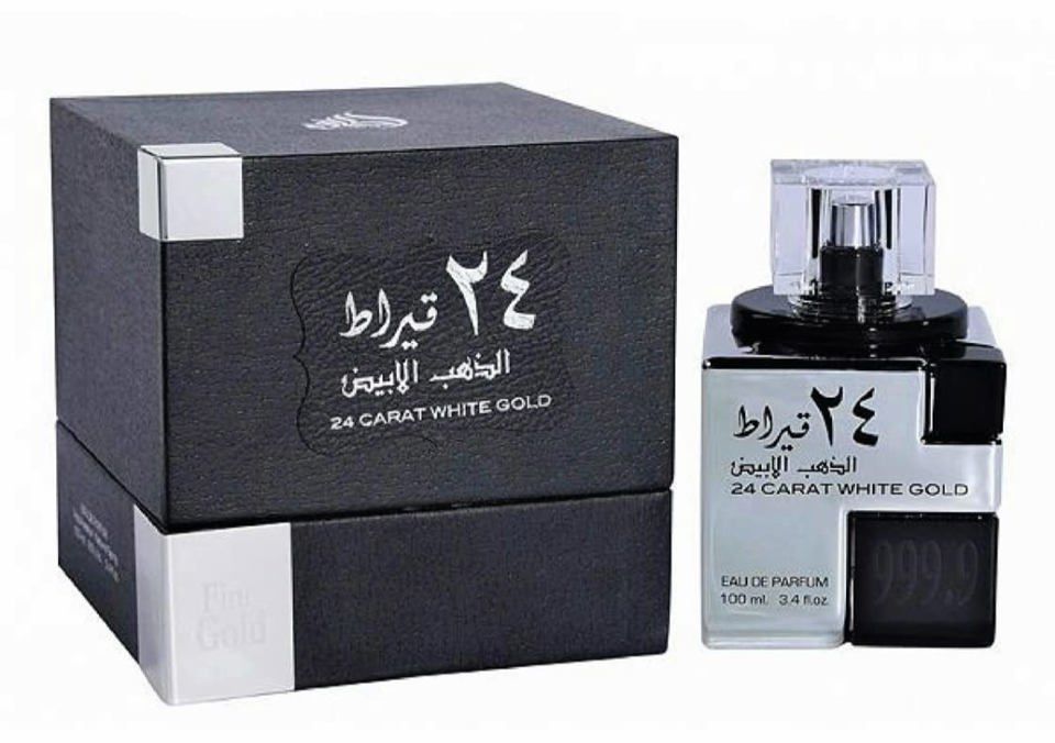 LATTAFA - 24 CARAT WHITE GOLD EDP ( M ) 3.4 OZ