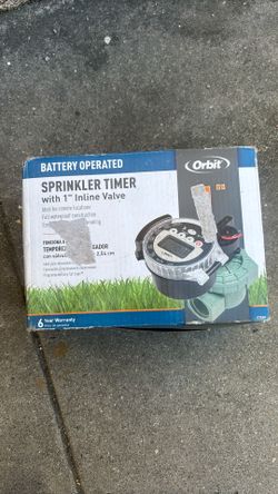 Sprinkle Timer With 1 Inline Valve