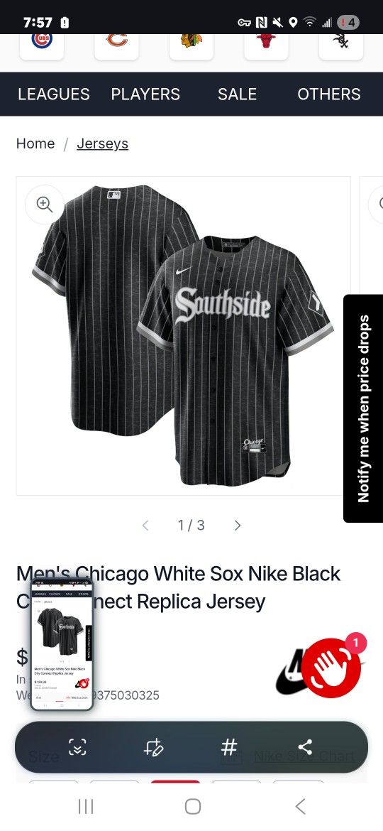 Mlb Chicago Jersey SouthSide