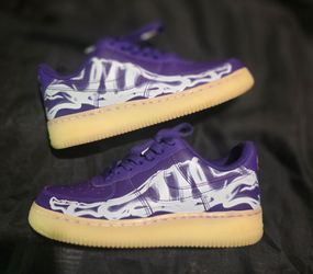 Nike Air Force Ones (Purple Skeleton)