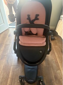 Mima stroller and diaper bag - black color.