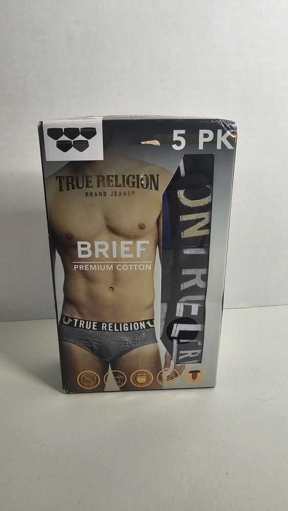 True Religion 5pk Briefs Mens XL