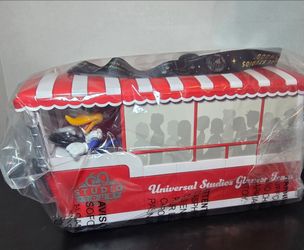 UNIVERSAL 60th STUDIO TOUR TRAM POPCORN BUCKET WOODY WOODPECKER SOUND/LIGHTS UP