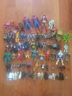 Action figure heros toys men. Iron man Batman spiderman star wars, buzz light year, hulk, incredibles, transformers, pirates, dc &marvel comics, Pez