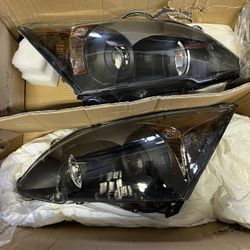 LA Zona Auto Parts 07 to 2011 Honda CR-V Projector Headlights Luces Micas Calaveras Proyectores Negras Black