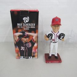 Max Scherzer 2017 NL Cy Young Award Washington Nationals Bobblehead SGA 5/4/18
