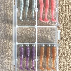 Fishing Lures- 1.5 Inch Paddle Tail Kit