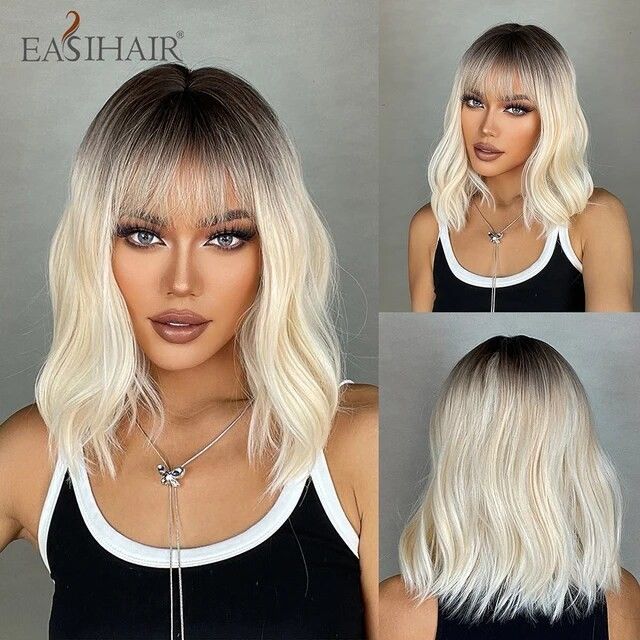 Ombre Blonde Human Hair Blend