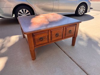Cherrywood Coffee Table with Storage Drawer