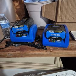 2 40v Kobalt Batteries With Charger