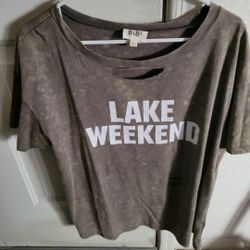 Ladies "Lake Weekend" Cut Out Top by BiBi XL 