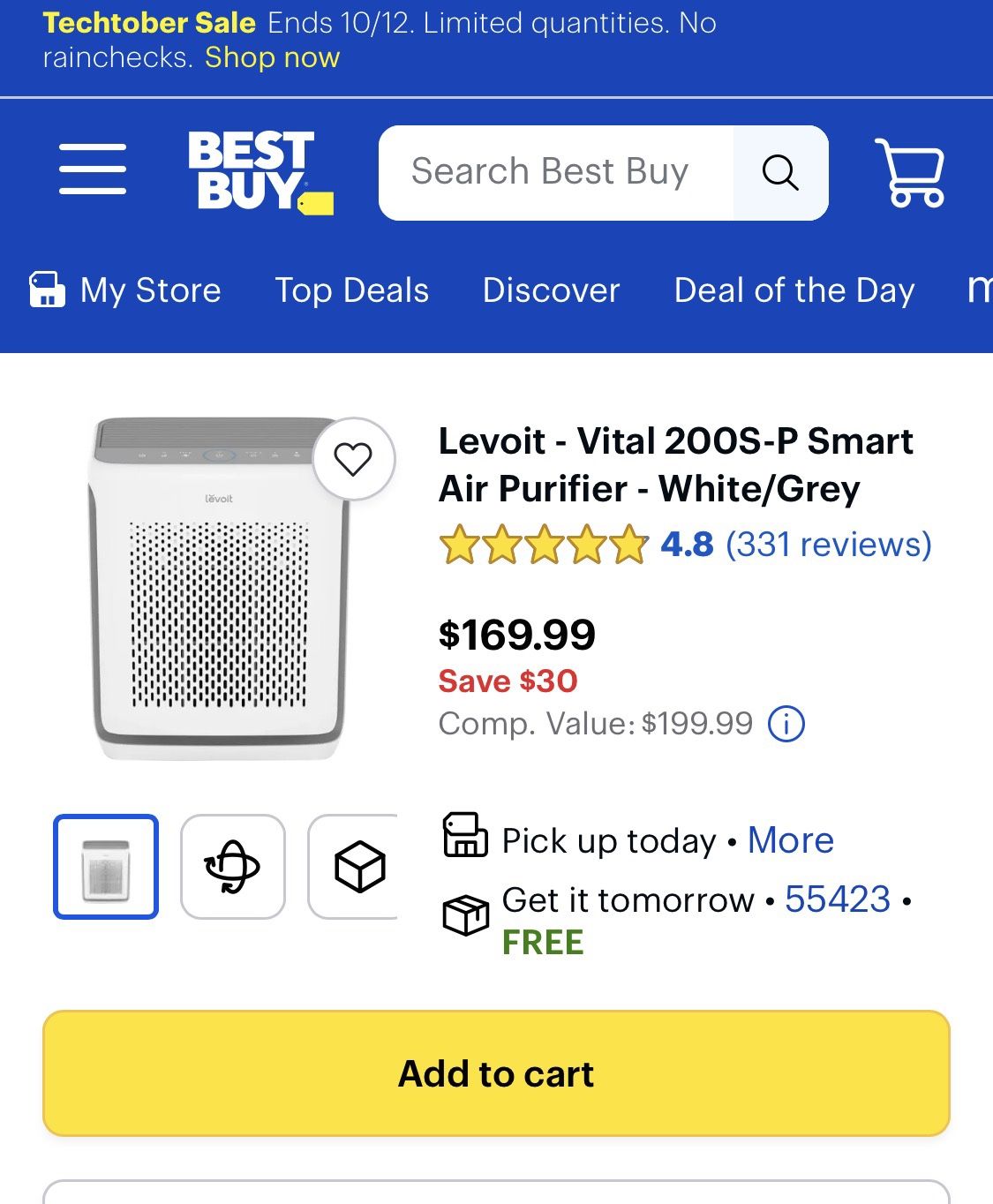 Levoit Vital 200S-P Smart Air Purifier - New in Box!
