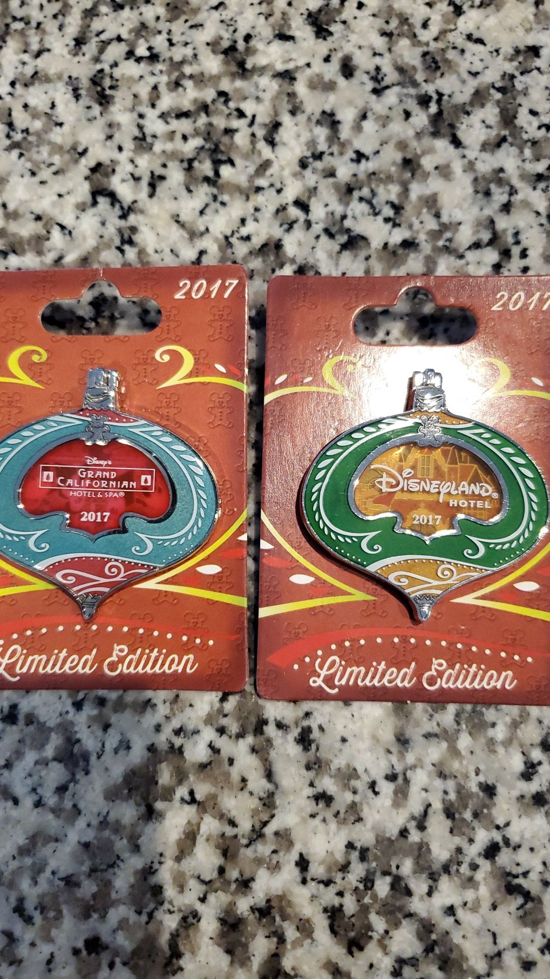 Disney christmas ornaments pins