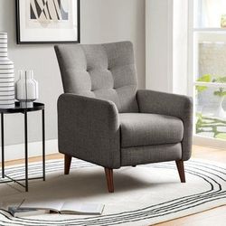 Wade Logan ® Amaurie Tacho Recliner W/ Tufted Back Polyester in Brown