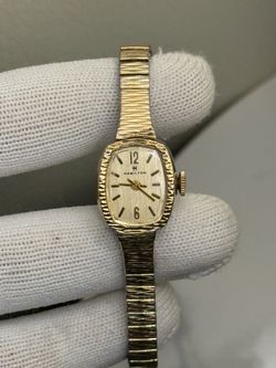 Hamilton Women's Gold-Tone Vintage 10k gold  Watch Rare collection (not working