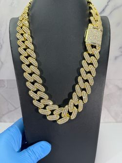 26MM Gold-Filled 5A CZ Cuban Chain
