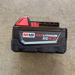 Milwaukee M-18. Red Lithium XC4.0 Battery 