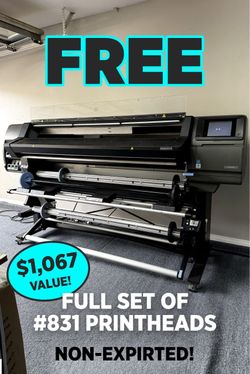HP Latex 360 64” Printer + $1,067 NEW Printheads - AS IS