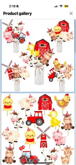 Farm Animal / Barn / Tractor Birthday Party Decorations