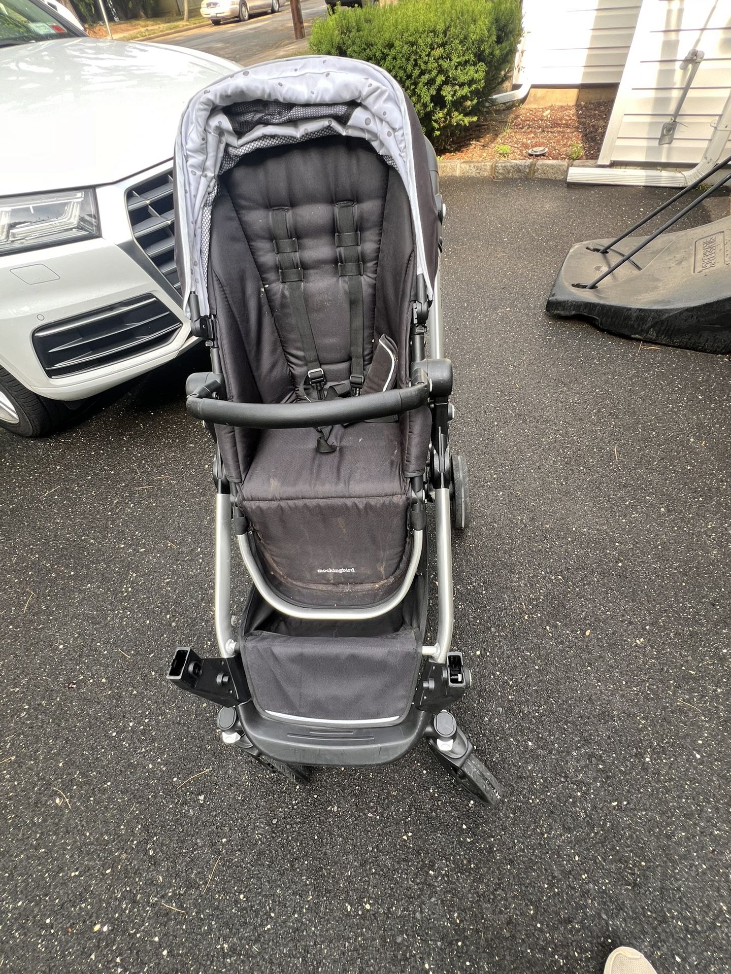 Mockingbird Double Stroller W/ Car seat Insert