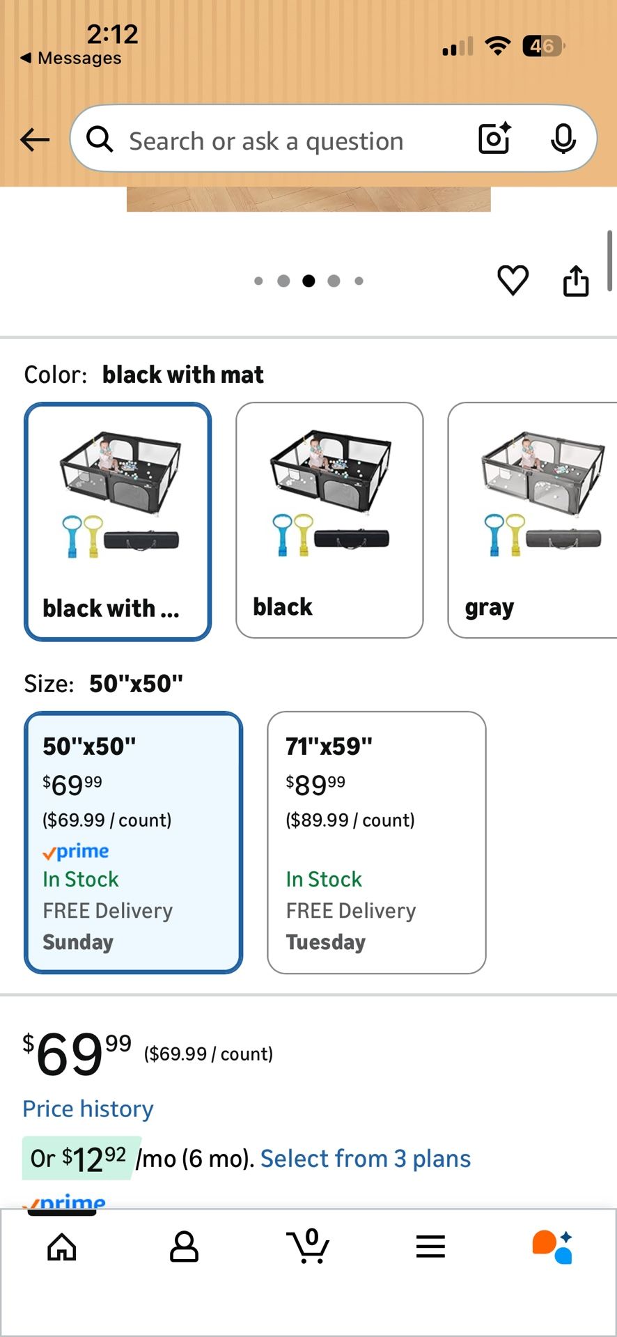 Baby Playpen With Mat