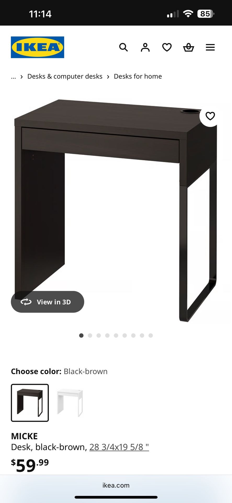 IKEA MICKE DESK