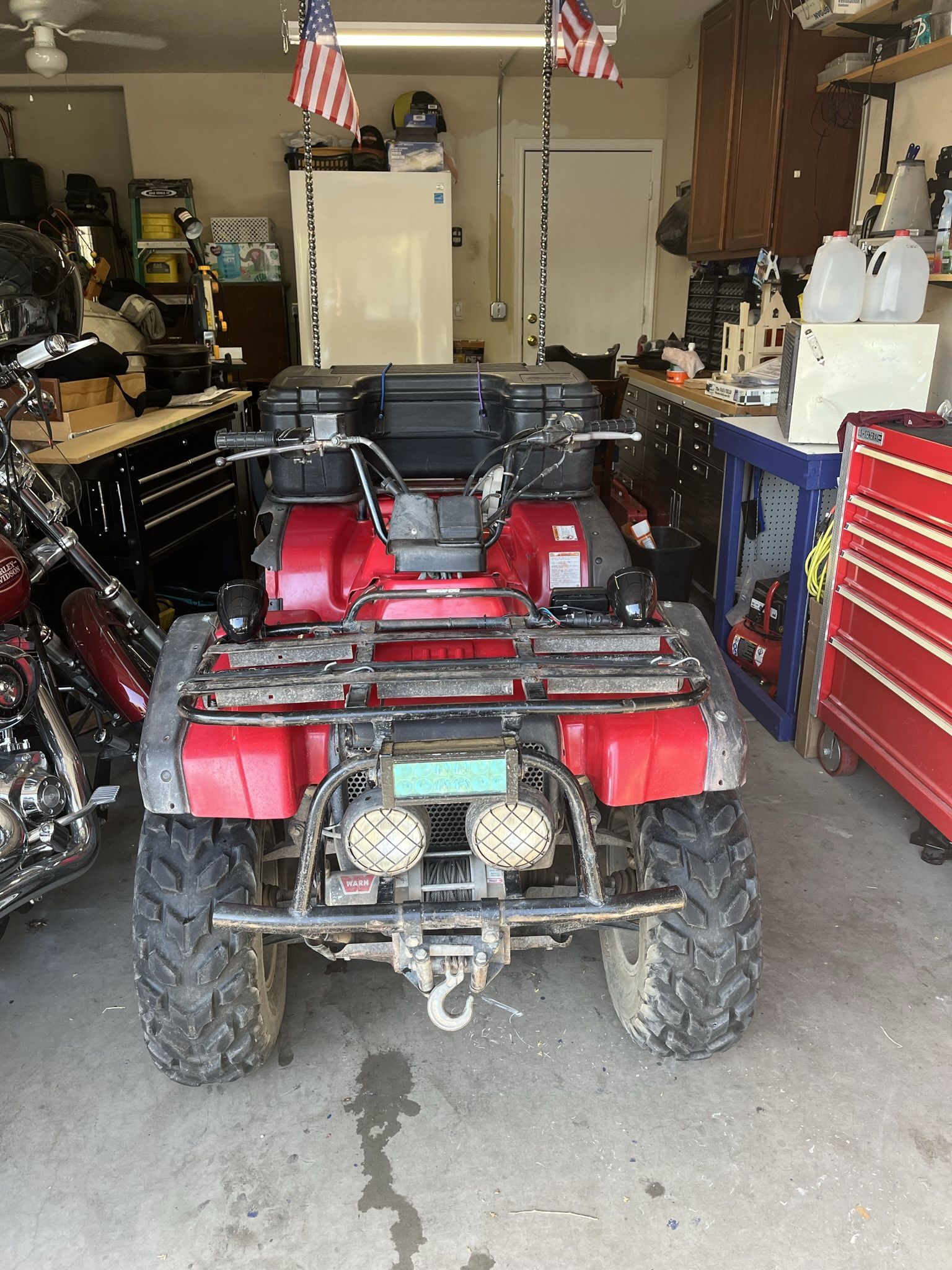 Suzuki 500 Quad runner Red 4x4