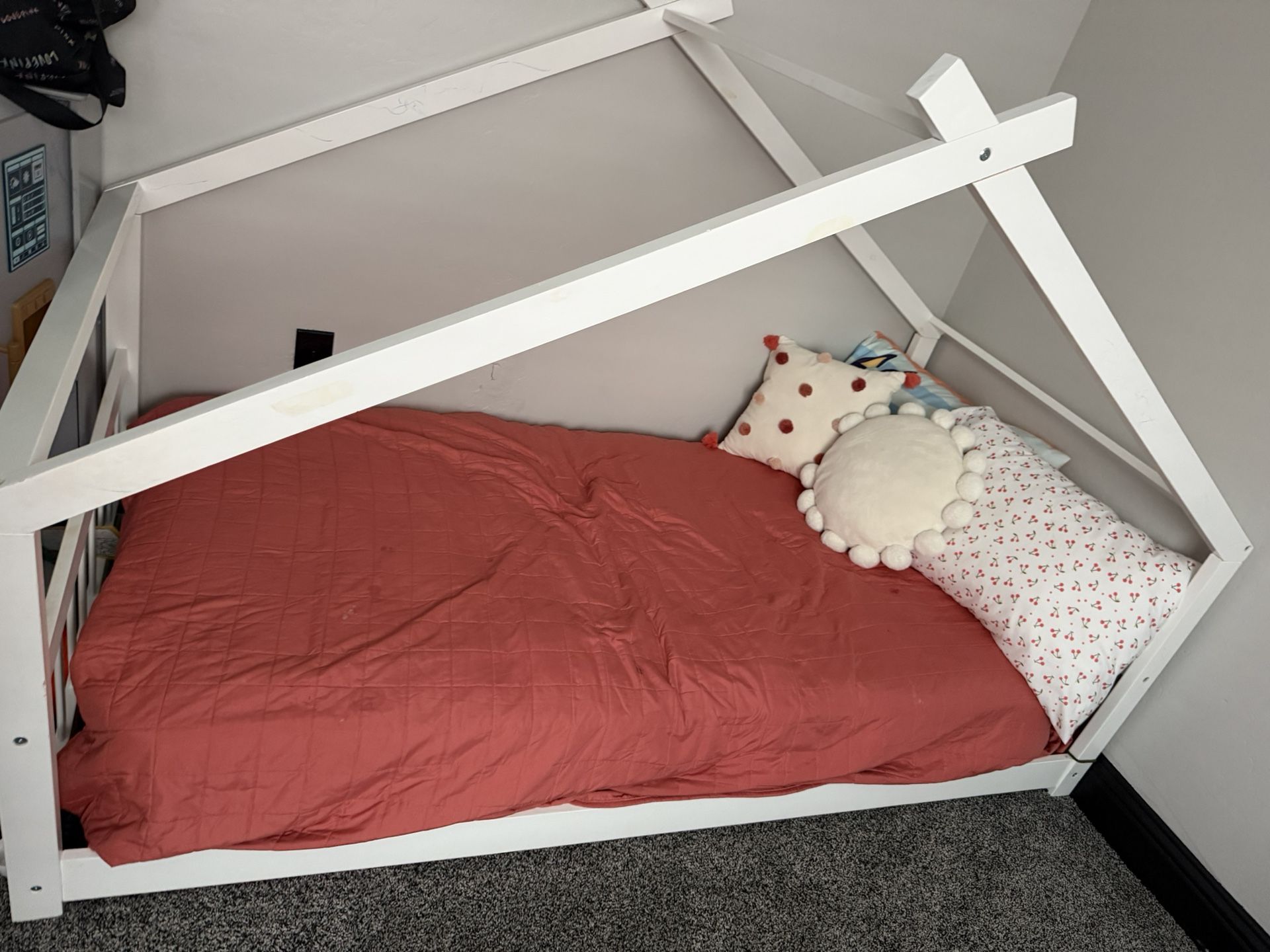 Twin Size Bedframe And Mattress