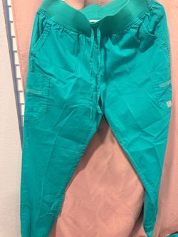 Teal Jogger Scrub Pants