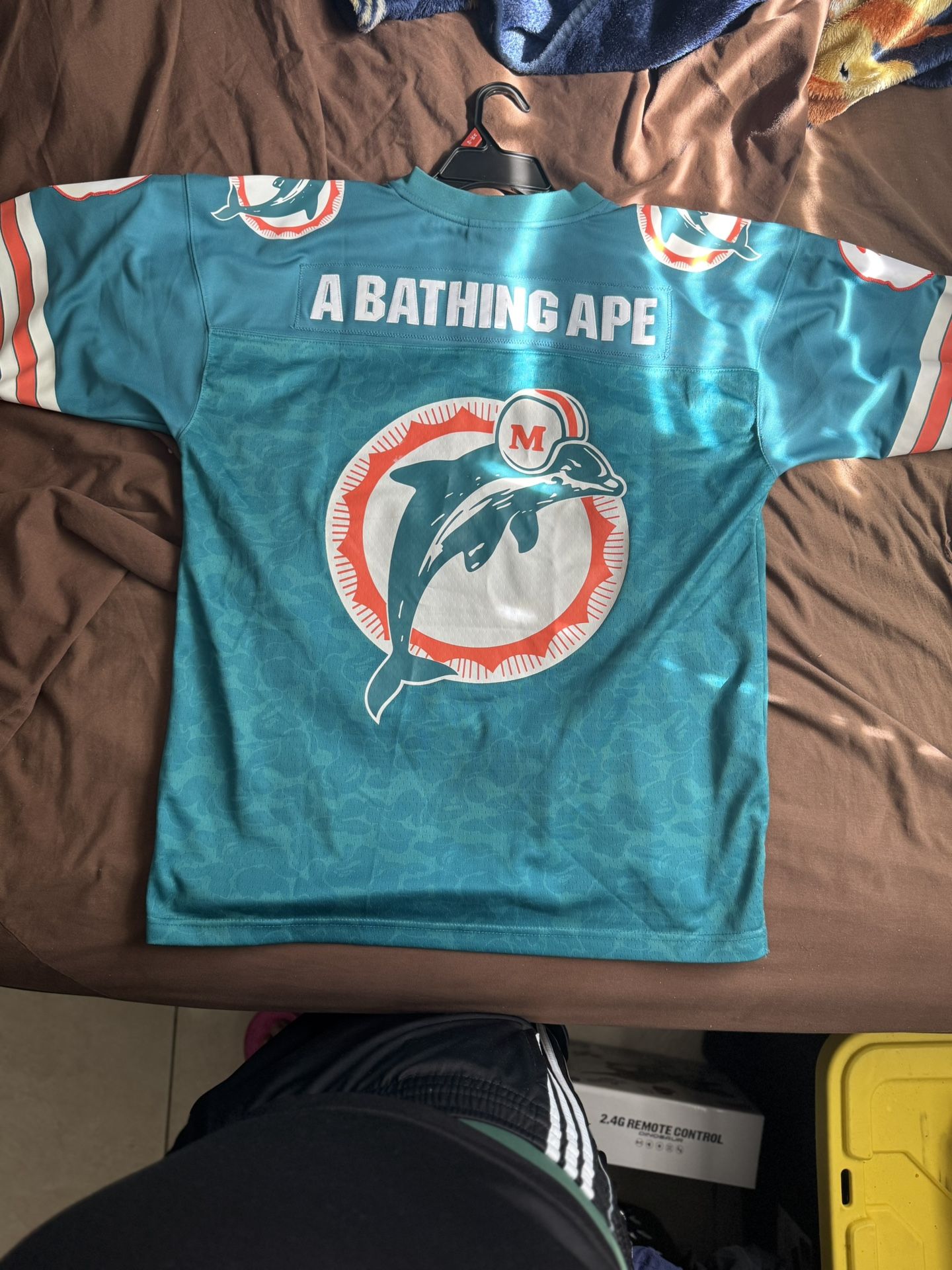 BAPE X MIAMI DOLPHINS JERSEY XL